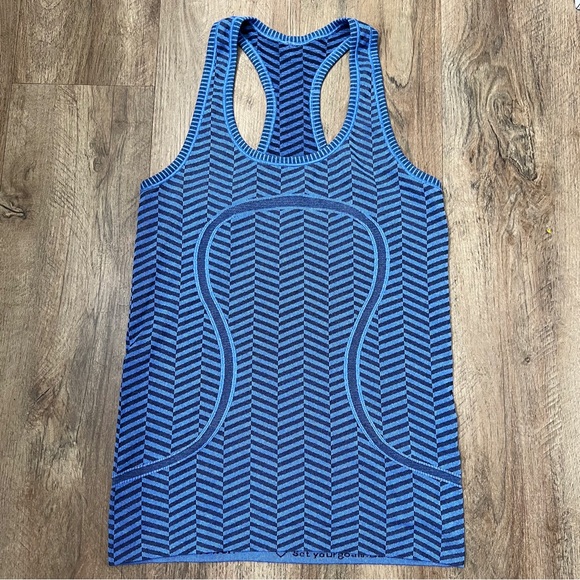 Lululemon Run: Swiftly Tech Racerback Heathered Harbor‎ Blue - Picture 1 of 11
